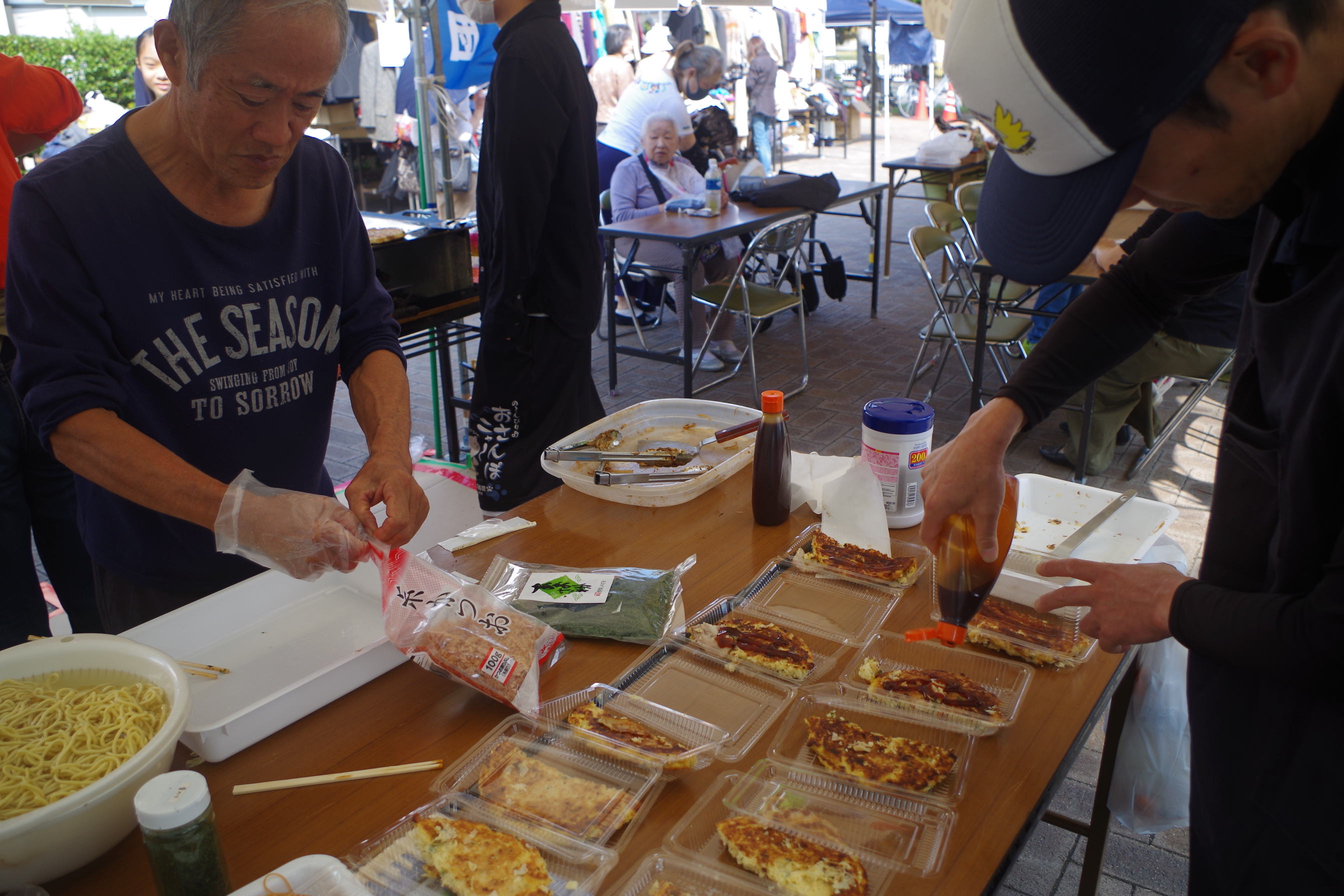 10/26長住校区文化祭 焼きそば・お好み焼き出店